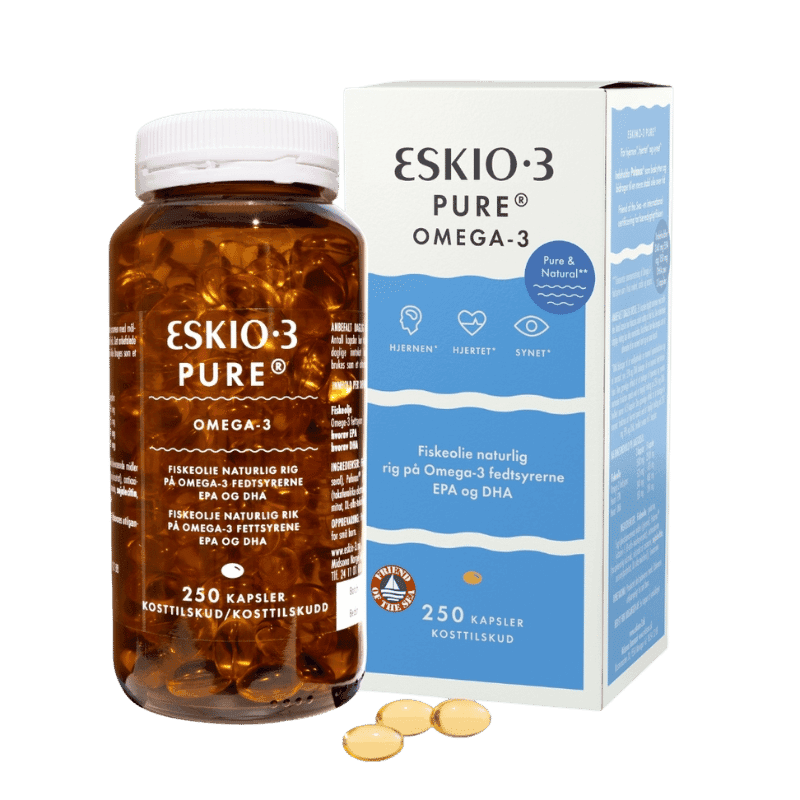 Eskio-3 Fiskeolie 250 kapsler til 208,95 kr. hos Helsebixen